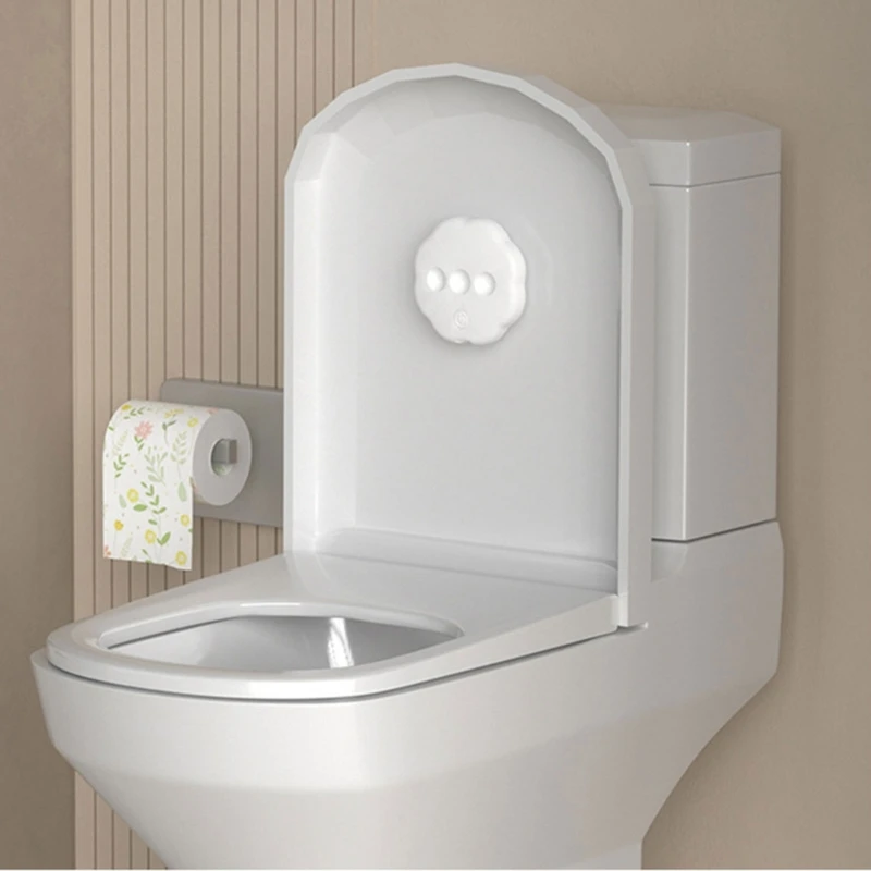 G99A Luce per pulizia del coperchio del WC Pulizia automatica Lampada per deodorizzazione Ciotole per WC Luce con sensori movimento per WC domestico