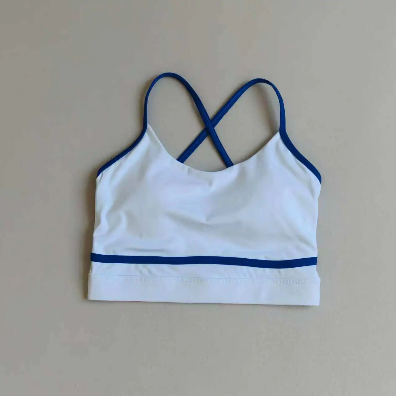 Stoßfester Push-Up-Sport-BH für Damen, schnelltrocknend, Lauf- und Yoga-Top, sexy Rückenfreies Fitness-Oberteil – Detail 7