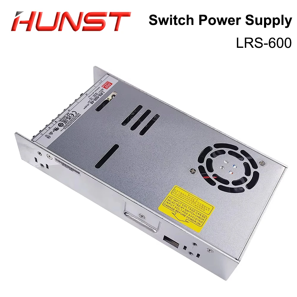 HUNST MeanWell LRS-600-24/36/48V 110V/220V إخراج واحد تحويل التيار الكهربائي لآلة الوسم بالليزر Raycus، JPT. #2
