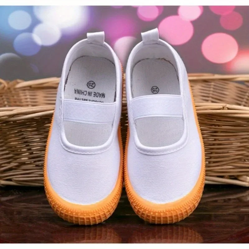 Toddler Boy Girls Comfy Flat Walking Shoes Newborn Infant Outdoor Casual Lightweight First Walker Anti-slip Canvas Shoes