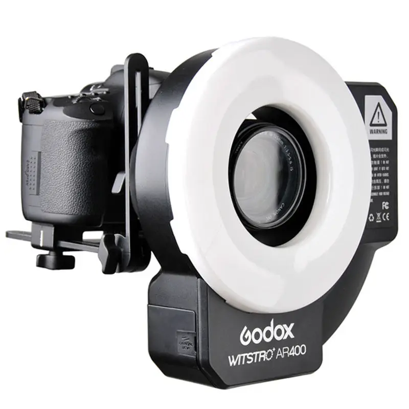 Godox Witstro AR400 400WSリングフラッシュスピードライトライトLED