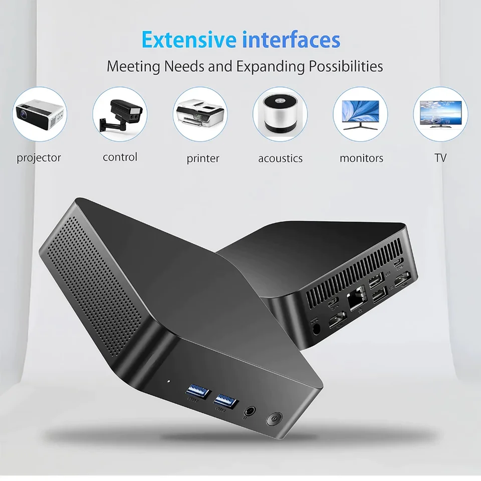 Portable New Windows 11 MINI PC Intel Core I9 10980HK MINI PC 16GB