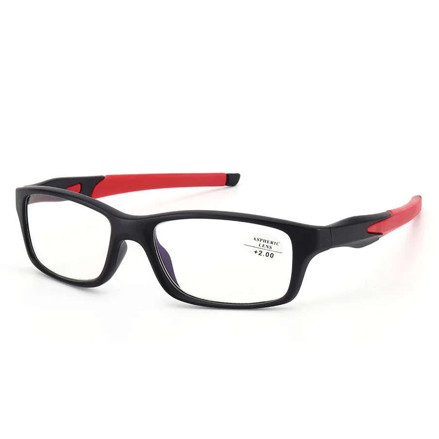 Men Sports Blue blocking Reading glasses Non-slip Frames Anti-glare Reader +100 +150 +200 +250 +300 +350