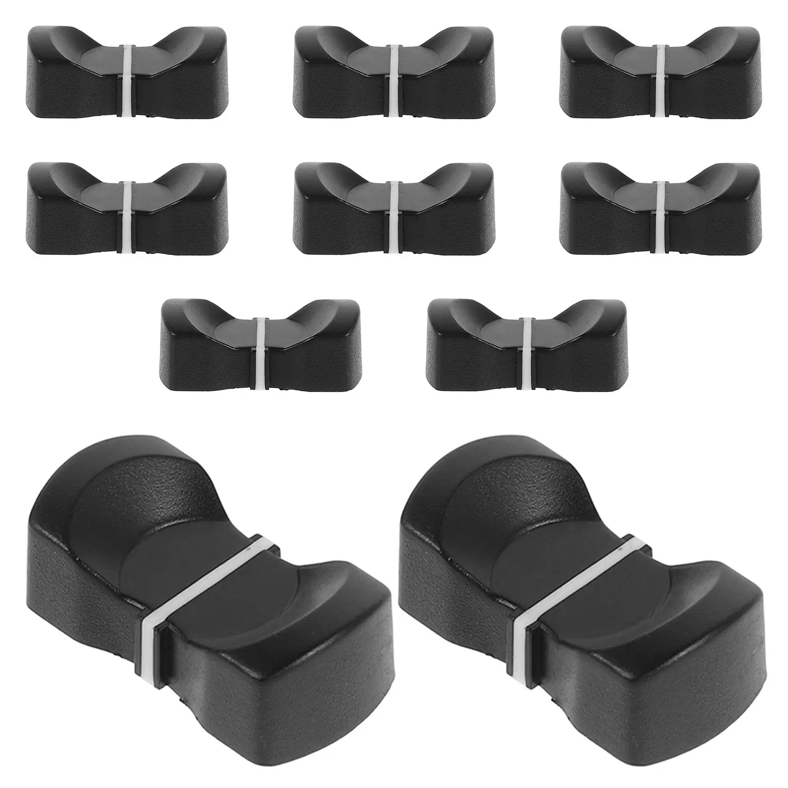 10 Pcs Fader Caps Replacement Button Console Mixer Slider Knob Knobs Plastic Potentiometer