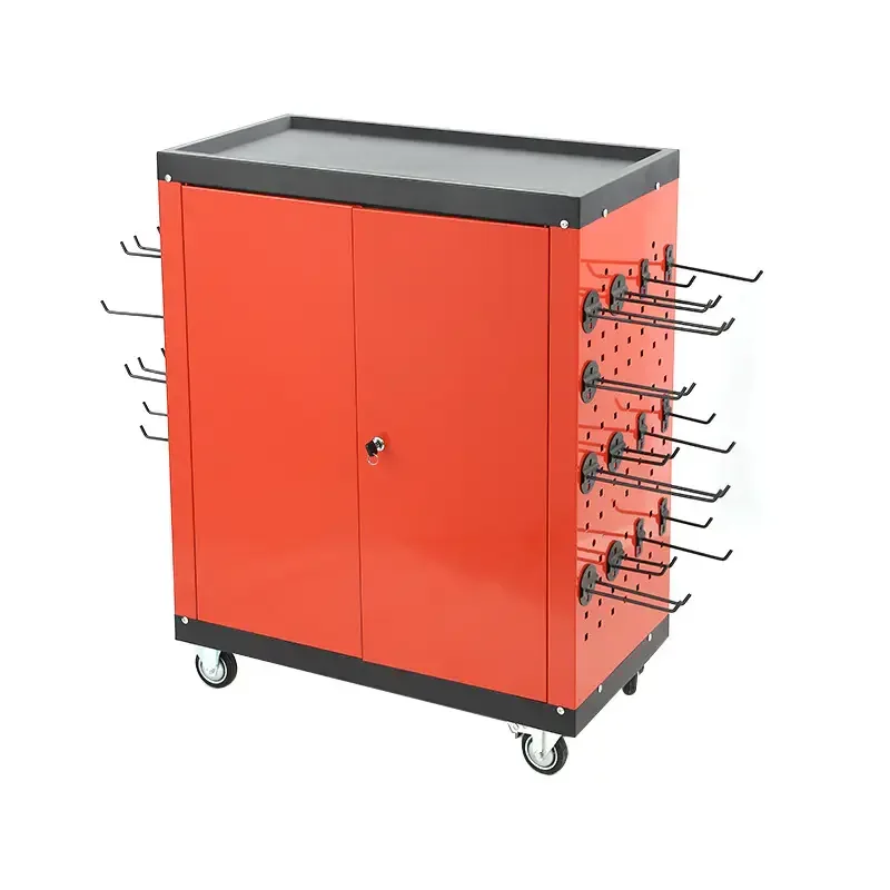 a for Tool Trolley Chest Cabinet Three Layers Auto Repair Toolbox Multifunctional Hand Push Tool Cabinet