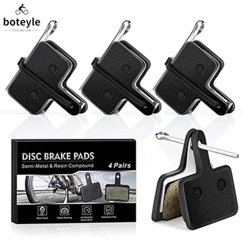 4 Pairs Resin MTB Cycling Bike Disc Bicycle Brake Pads for Shimano B01S Deore BR M465 475 Auriga Comp Drako Aquila Hylex