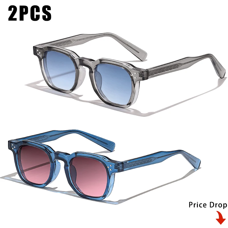 1/2/3 Paar CATERSIDE Modische Herren-Sonnenbrillen Retro Markendesign Polycarbonat-Rahmen Sonnenbrillen für Damen Reise- und Party-Brillen – Detail 14