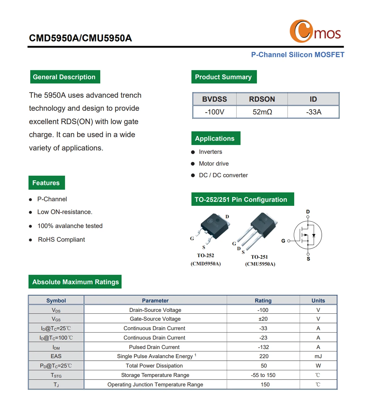 Original CMOS MOSFET CMD1402, CMD3080M, CMD3090L N-Kanal TO-252 – Detail 31