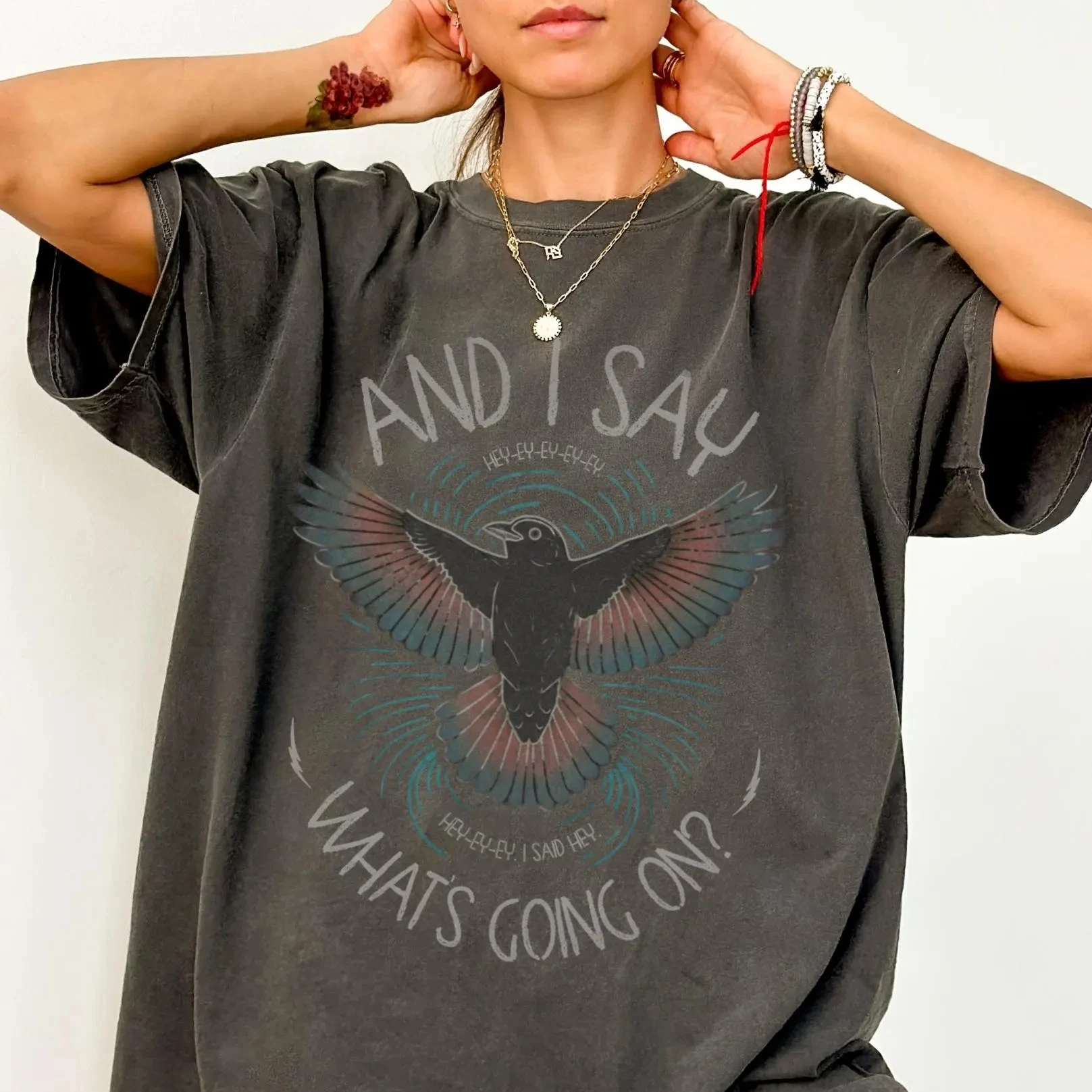Old School Rock Band T-shirt, Retro Music Women's T-shirt, Retro Concert T-shirt, Non Blondes Band Lyrics T-shirt