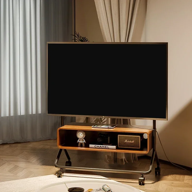 TV Stand Removable Floor 55/75/85 Inch TV Rack Vertical Cart All-in-one Machine Mobile TV Cabinet