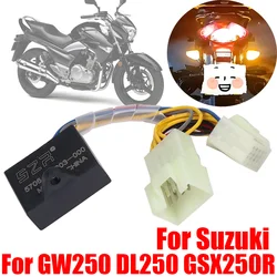 For Suzuki GW250 DL250 GSX250R GSX 250 R 250R Accessories Turn Signal Flasher Light Switch Double Flash Hazard Warning Function