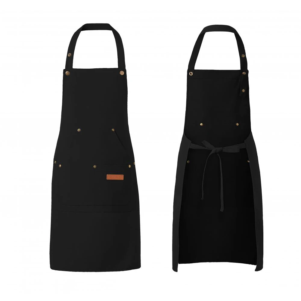 Apron Custom Logo Restaurant Staff Hospitality Mandil Personalized Design Cafe Bar Bubble Tea Shop Skirt Nail Hair Beauty Bibs