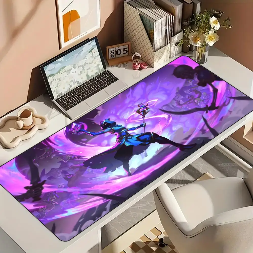 

Игровой коврик на тему Magic Witch, коврик для мыши, настольный коврик с прошитыми краями, резиновая противоскользящая основа, аксессуары для геймера, игровой коврик, коврики для мыши