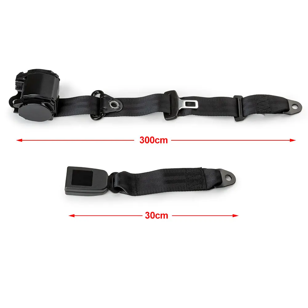 2PCS Universal 3-Point Retractable Seat Belts 629441 for Jeep CJ YJ Wrangler 1982-1995 Auto Part Accessories