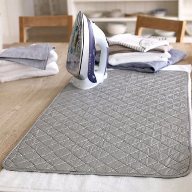 Table Top Ironing Mat Laundry Pad Portable Travel Clothes Protector Board Press Heat Blanket Iron Alternative Cover