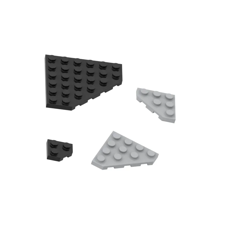 MOC 1PCS Particles  2450  26601 30503  6106  Wedge Plate 2x2  3x3 4x4 6x6 Bricks Building Blocks Replaceable High-Tech Part Toys