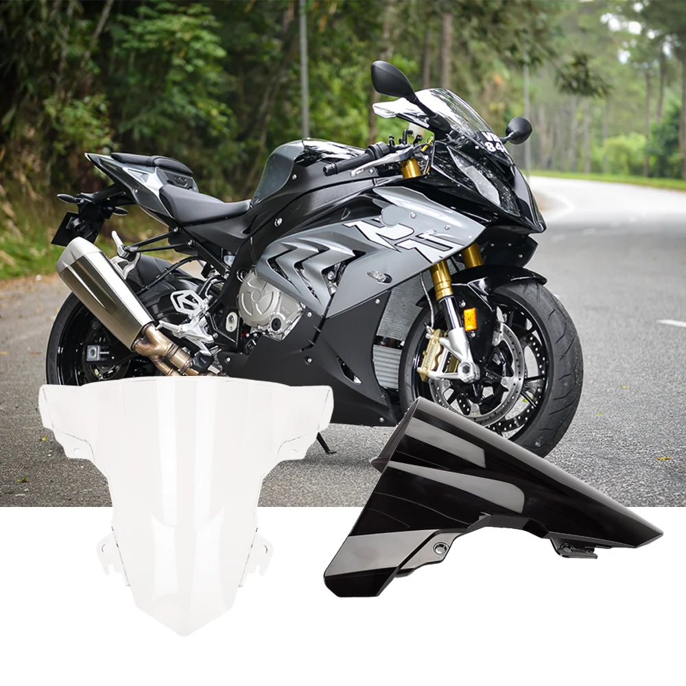 

Motorcycle Windshield For BMW S1000RR 2015 2018 Windscreen Windproof Wind Deflector Double Bubble S 1000RR 2016 2017 Accessories