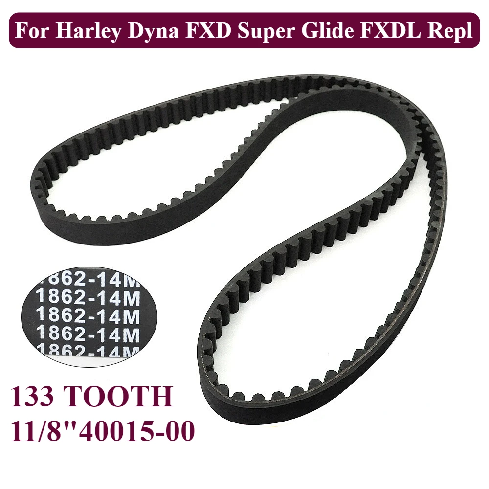

Задний приводной ремень 133, 1-1/8 дюйма, подходит для Harley Dyna FXD Super Glide FXDL Repl 40015-00 1204-0051