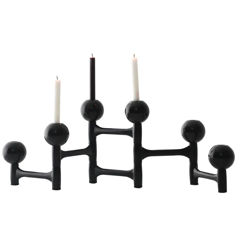 

Modern light luxury home desktop ornament creative candle holder, European home soft decoration villa decorative candle