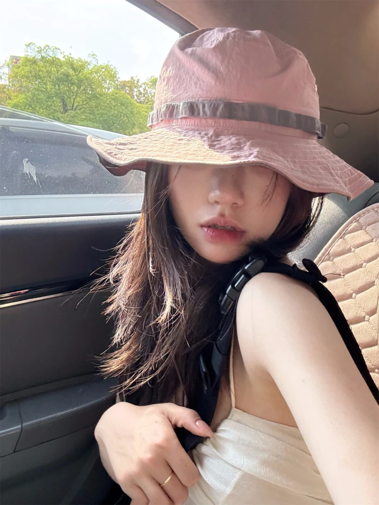 

Qui Dry Western Cowboy Fiing Cap Women's Summer Mountain Climbing Sun Protection Large Brim Hat ade Cool Trendy Hat