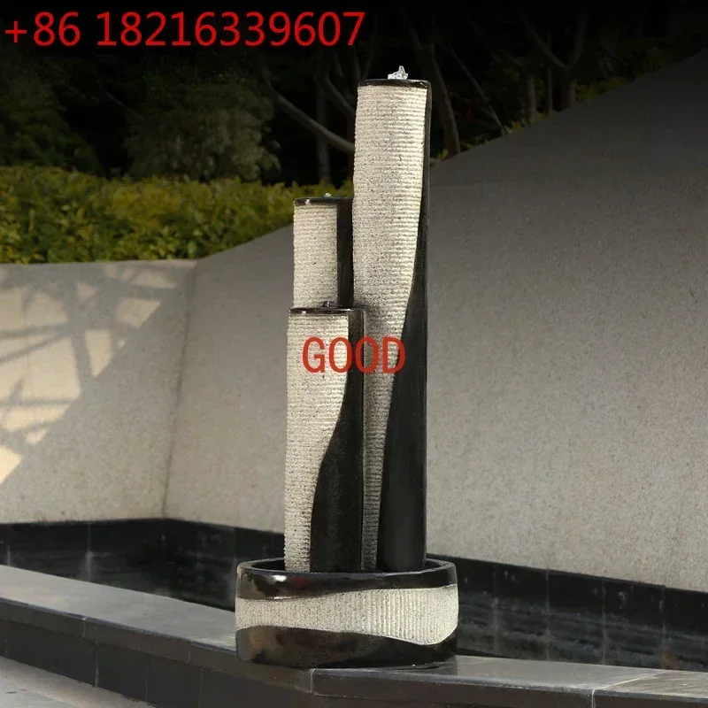 TAO Fountain Decoration Geomancy Decoration Opening and Housewarming Gift Crafts Bonsai