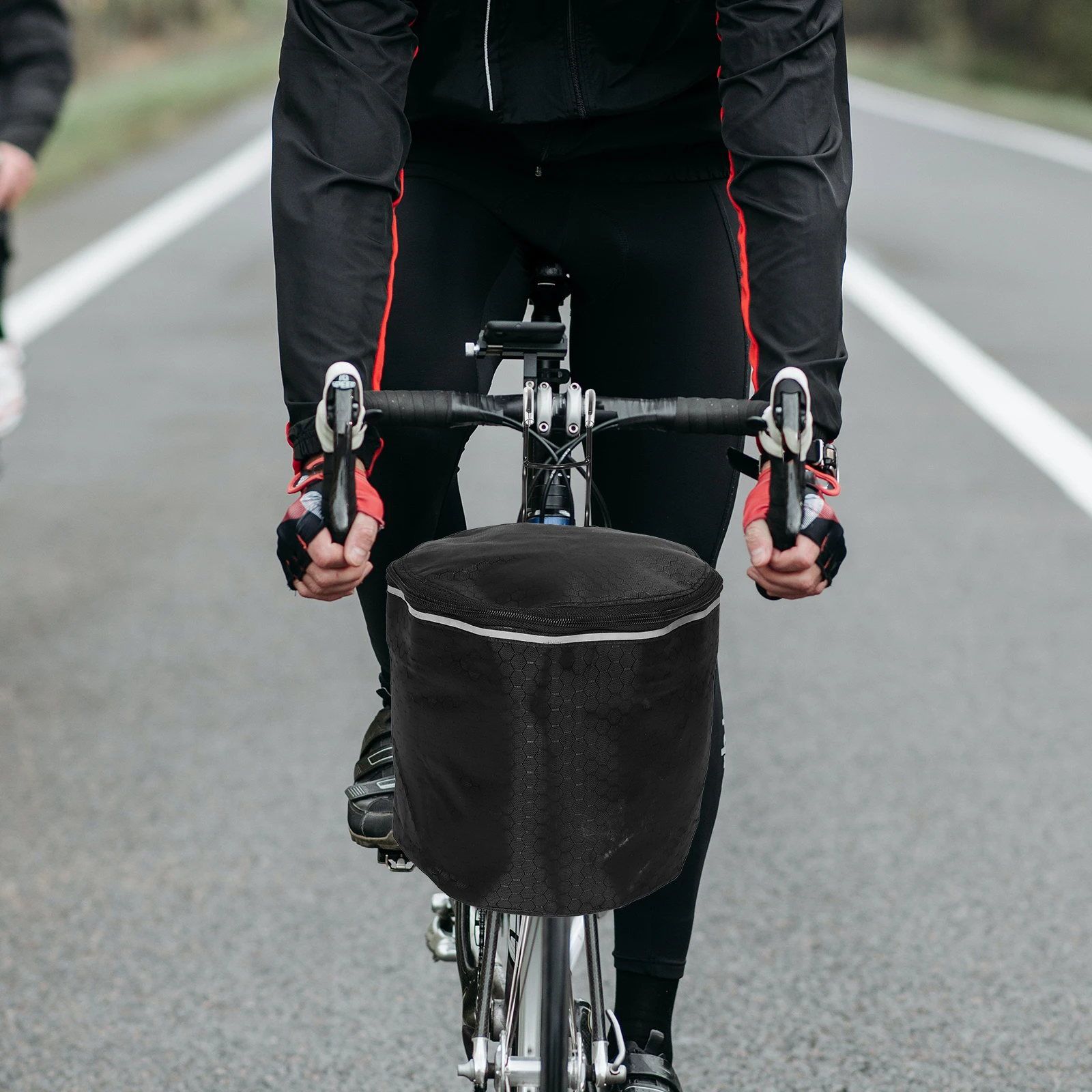 

Multifunctional Bicycle Front Basket Durable Canvas Handlebar Storage For Mountain E-Bike Electric Tricycle Portable Bike