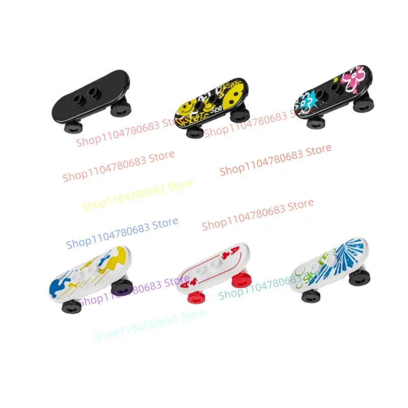 

Строительный блок MOC, аксессуары для скутера, мини-фигурка, сборная модель, орнамент, аниме, мультяшные аксессуары, игрушка в подарок, коллекционная