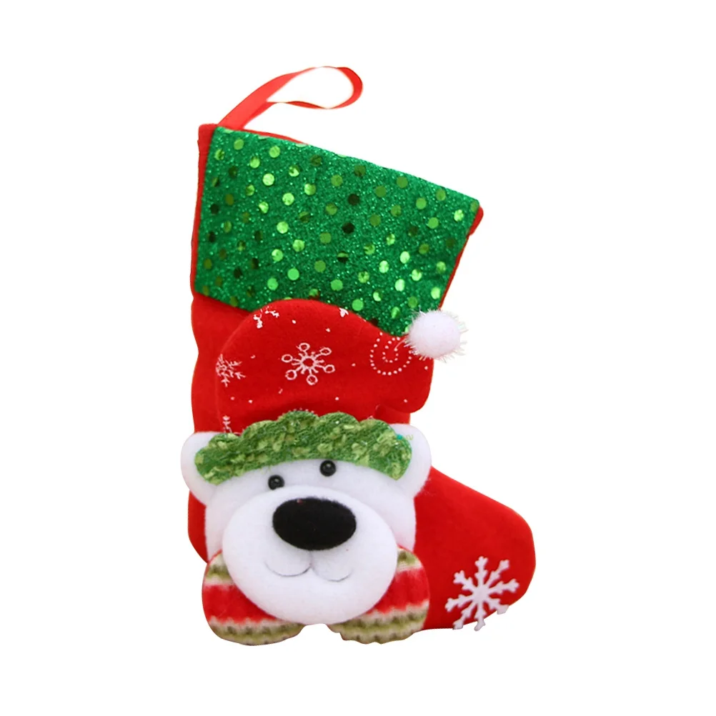 

12Pcs Christmas Sock Hanging Ornaments Eco-Friendly Decor for Tree Home Office Festive Party Decorations