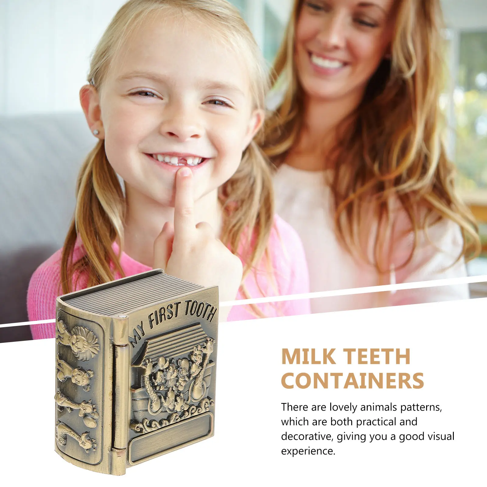 

Набор из 2 шт. винтажных шкатулок-сундучков для детских молочных зубов, контейнер для хранения зубов, сувенирная коробка для детей
