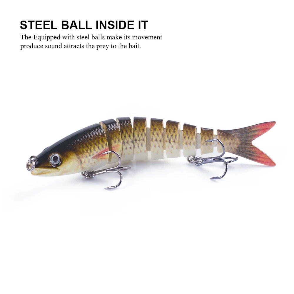Señuelo Multiarticulado Hanlin 9.5cm – Swimbait cebo duro lubina - imagen 5