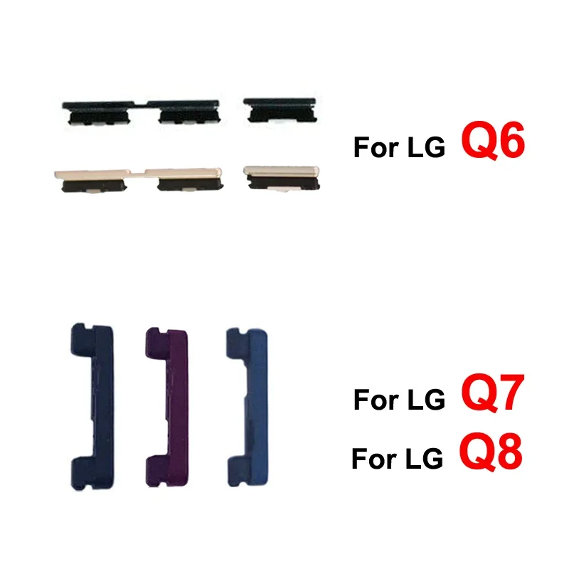 Pop Phone External Power Volume Button For LG Q6 Q7 Q8 New On Off Side Keys Repair Parts