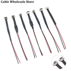 1Piece Type-C Micro USB Connector 2Pin 3Pin FPC Flexible Cable W/ Resistor R1 Soft Flat Cable Male Fast Charge Extention Wire