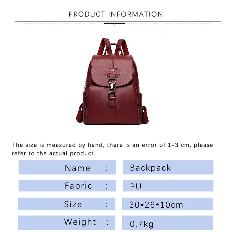 TRAVEASY Backpacks Women 2023 New Large Capacity Soft Leather Student Girl School Bag Outdoor Travel Backpack Ladies Leisure Bag