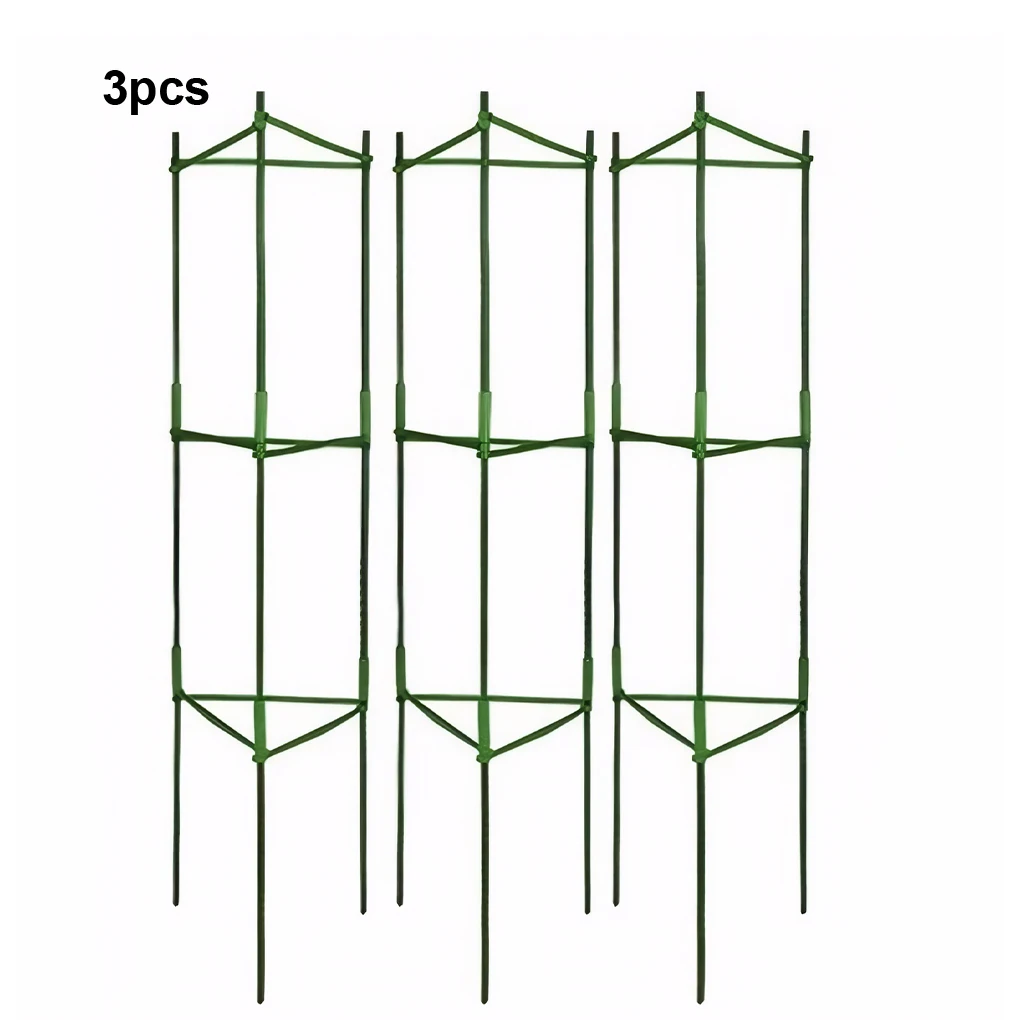 

3x Tomato Cage Multi-Functional Climbing Vegetables Cages Trellis Colored Tomato Cages for Garden and Pots Outdoor Plant Stakes