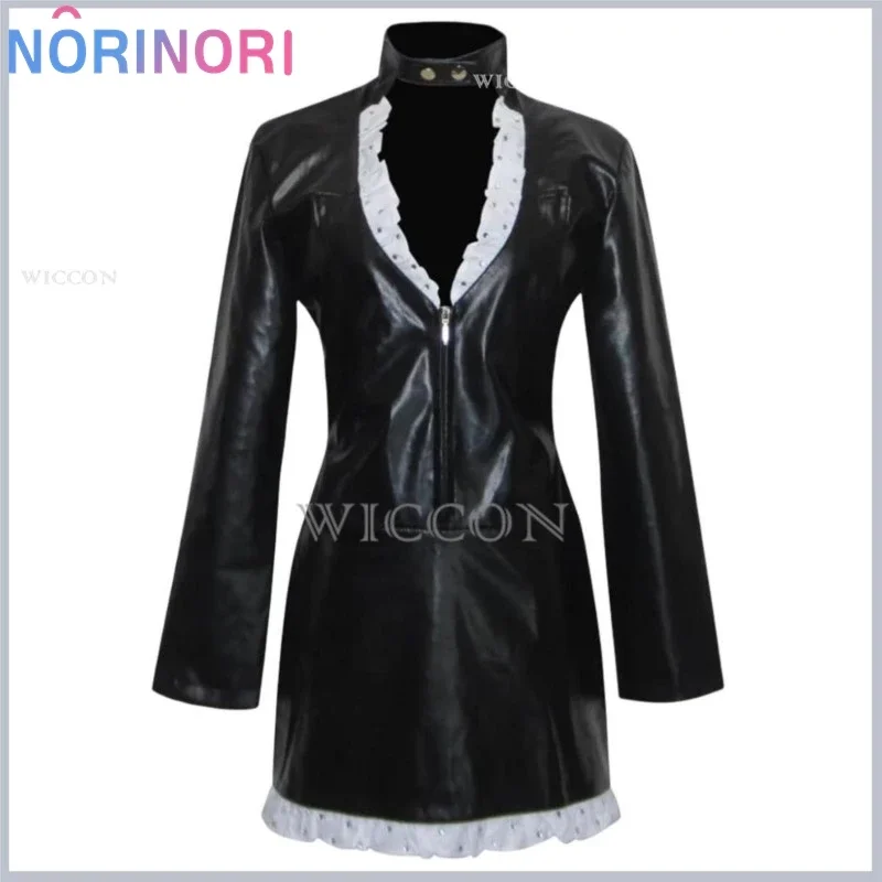 Nylrobin anime cosplay costume Miss allsunday Black Pu uniform dress adult woman sexy kawaii Carnival Halloween suit