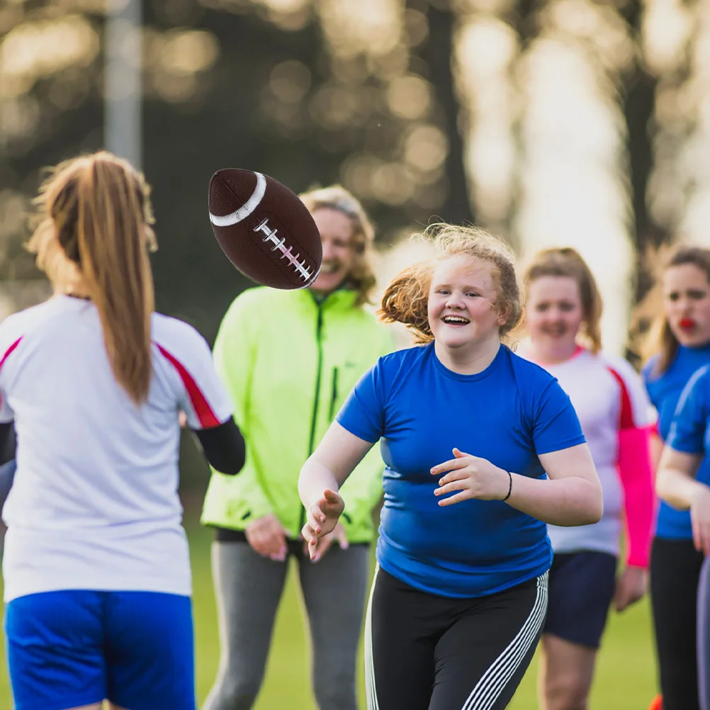 

2Pcs Inflatable Rugby Ball Design Children Outdoor Playing Training Improving Passing Accuracy Hand-Eye Coordination