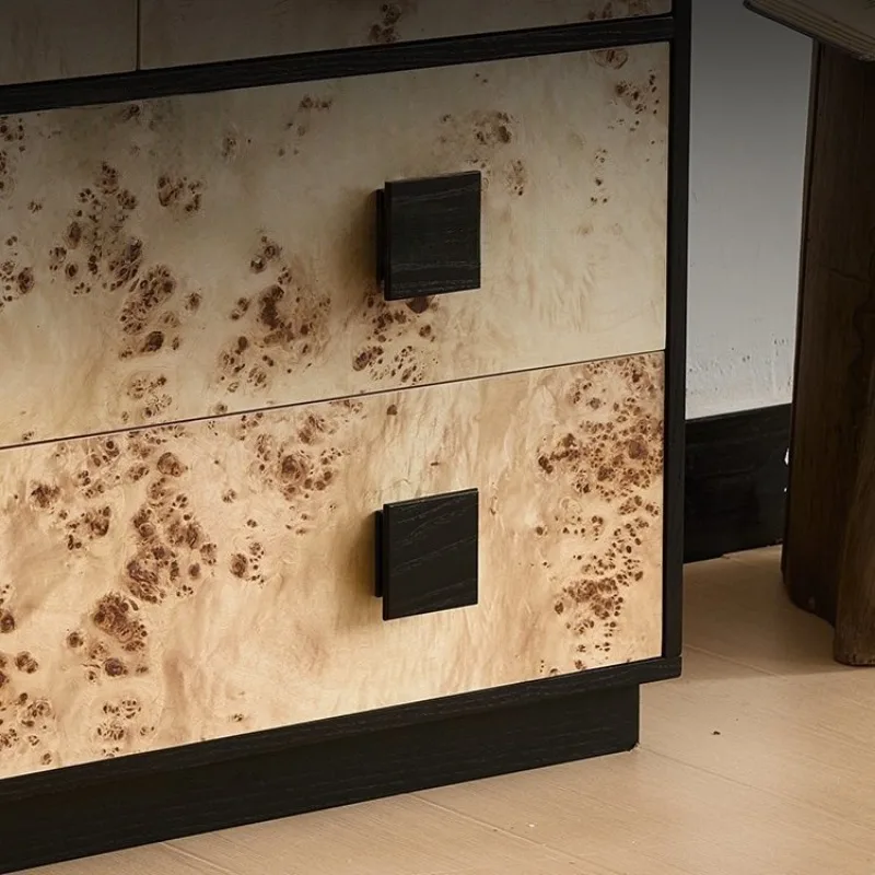 خزانة تلفزيون عتيقة من الريف الأمريكي ذات أدراج وخزانة شرفة فرنسية #4