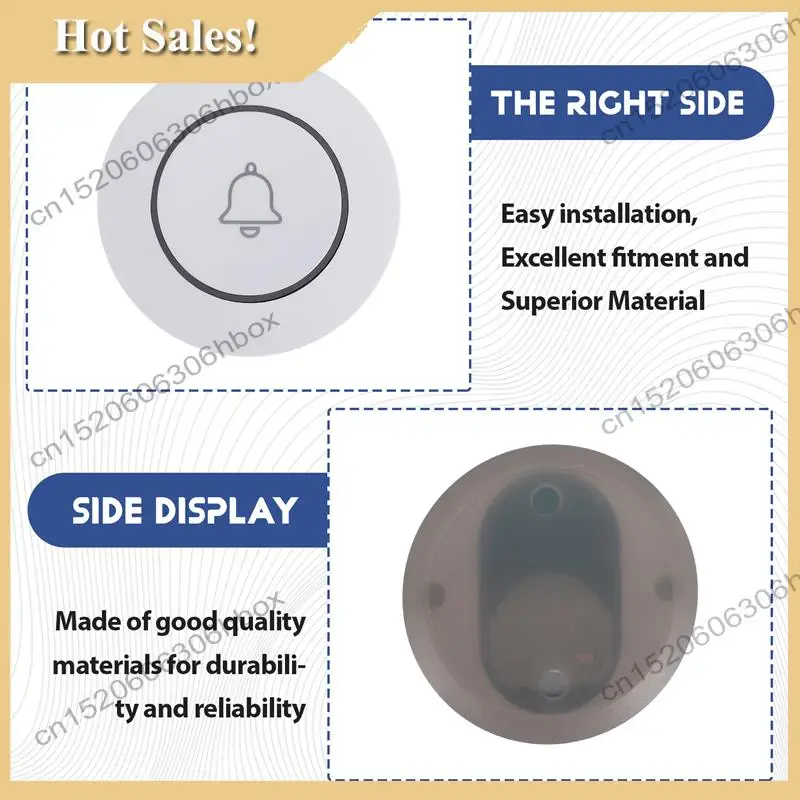 -HOPE M6 ドアベル屋外ボタンワイヤレスドアベルスマート Wifi ドアベルホームアラームスマートドアベルワイヤレス 433 ドアベル