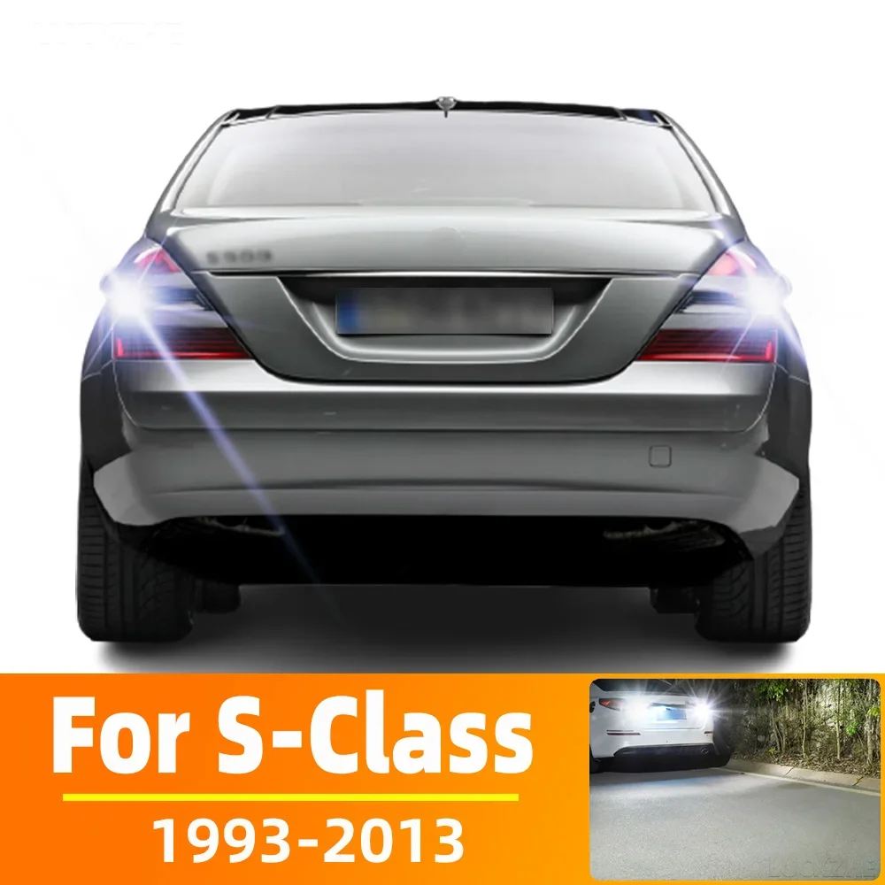 2x LED Reverse Light For Mercedes Benz S Class W220 W221 C215 C216 Accessories 1998-2013 2009 2010 2011 2012 Backup Back Up Lamp