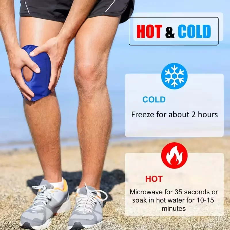 Knee Ice Patch, Dual Use Knee Protector for Cold and Hot, Reusable Ice Bag, Joint Care and Sports Protection Ice Bag Patch