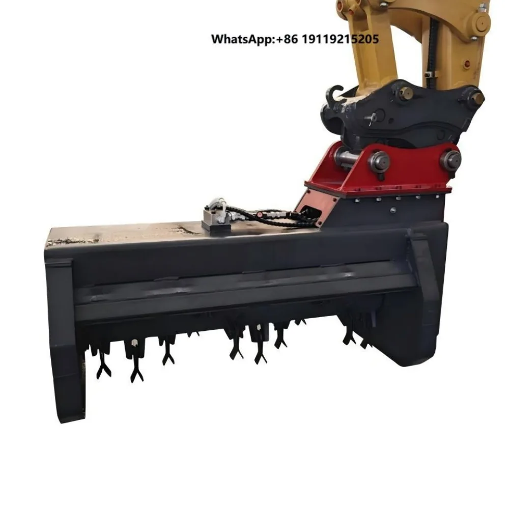 Durable Hydraulic Excavator Brush Cutter / Flail Mower for Efficient Cutting of Grass, Weeds and Small Trees