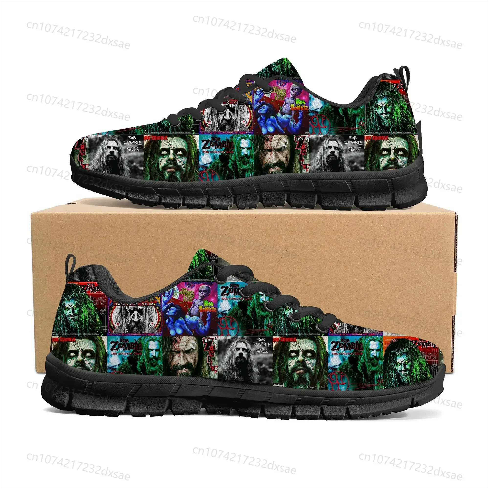 Rock Singer Rob Zombie Sports Shoes Mens Womens Teenager Kids Children Sneakers Casual Custom Shoes High Quality Couple Shoes