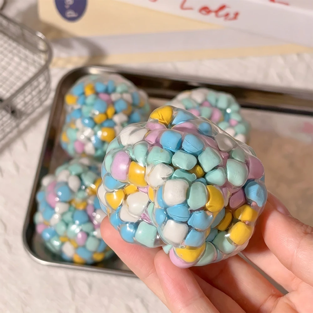 Dopamine Style Squishy Toys Stress Relief Sensory Fidget Toys Kawaii Anti Anxiety Handmade Squeeze Stress Ball Christmas Gift