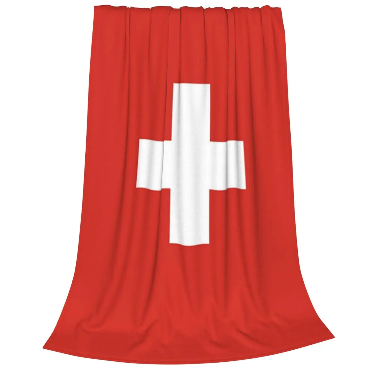 Swiss Switzerland Flag Blankets Flannel Lightweight Sofa Throw Blankets For Home Bedroom Outdoor Throws Bedspread Quilt