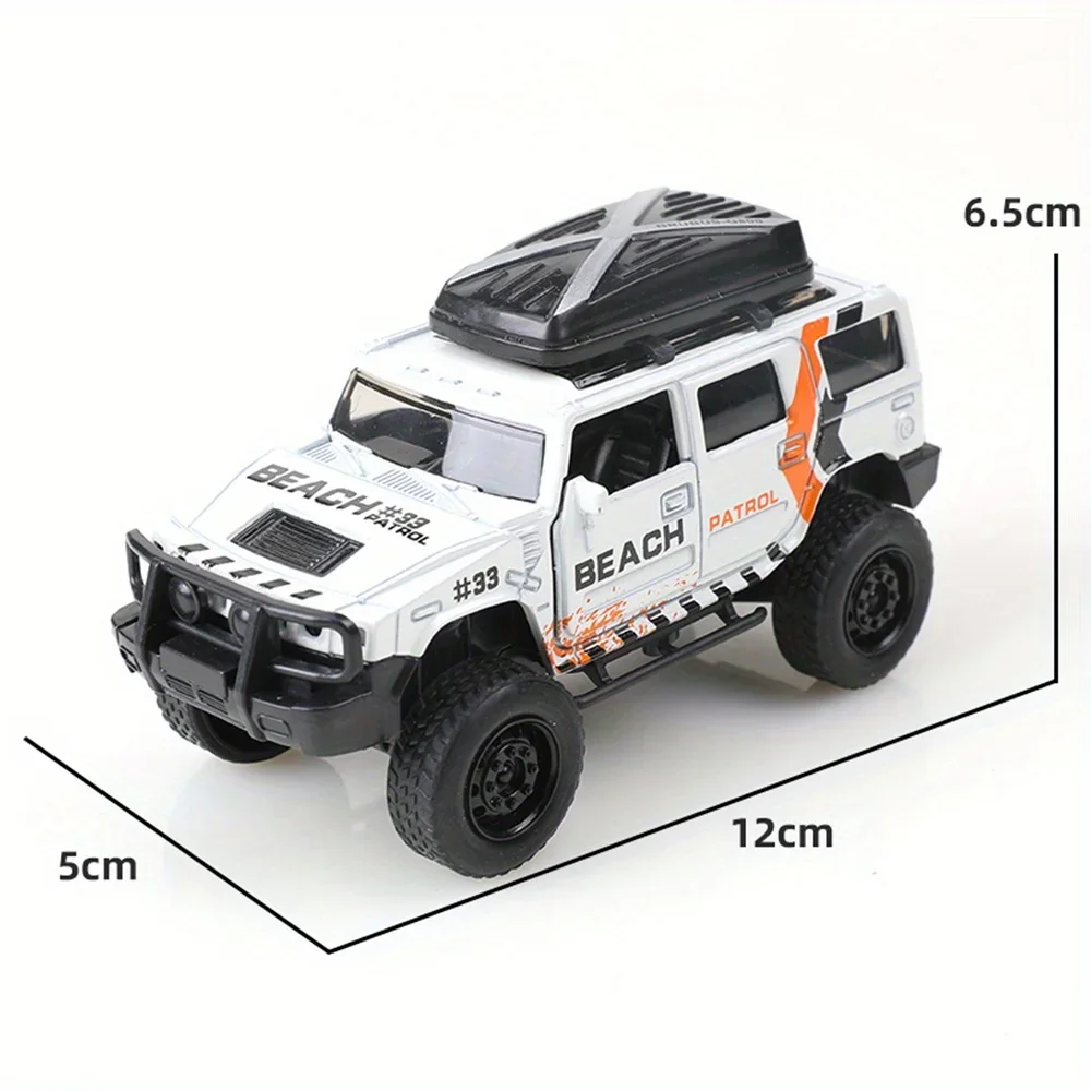 Super handsome gift off-road vehicle alloy car model children\'s toy door opening car model gift ornament