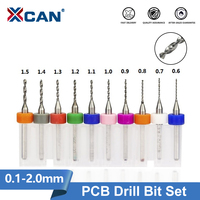 XCAN 0.1mm-2.0mm Import Carbide PCB Drill Bits Print Circuit Board Mini CNC Drilling Bit Set