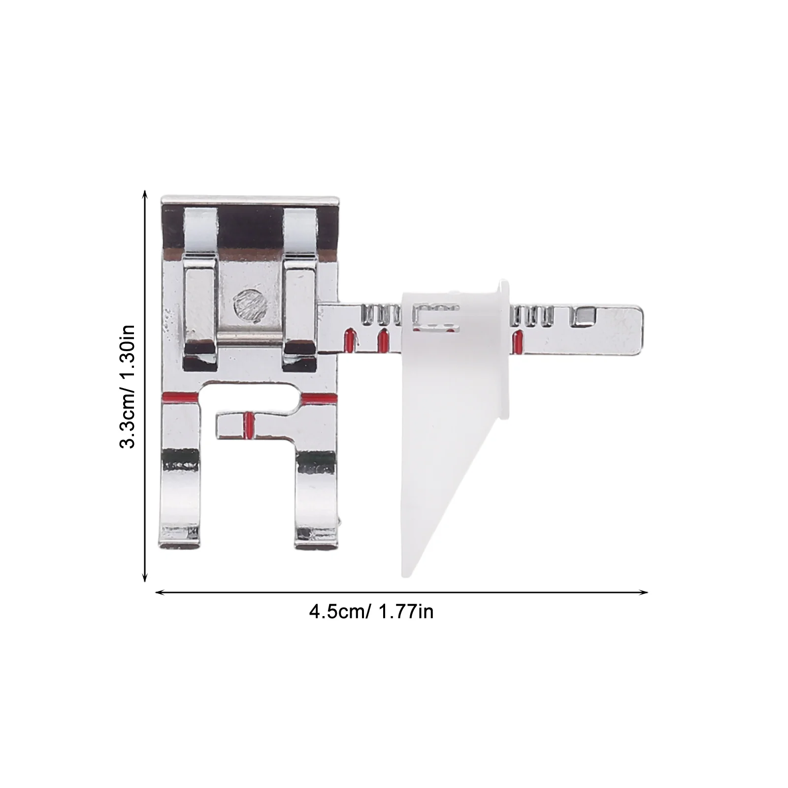 3 pçs acessórios da máquina de costura multifuncional presser pé conjunto posicionamento preciso guia bainha ajustável para diy profissional