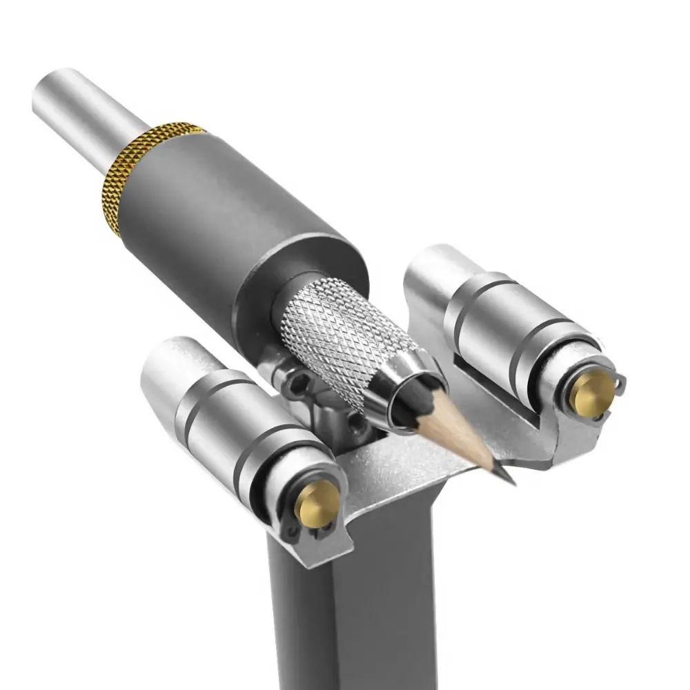 Linear Arc Dual-purpose Straight Arc Curve Line Scriber Line Drawing Range 0-120mm High-precision Woodworking Marking Gauge