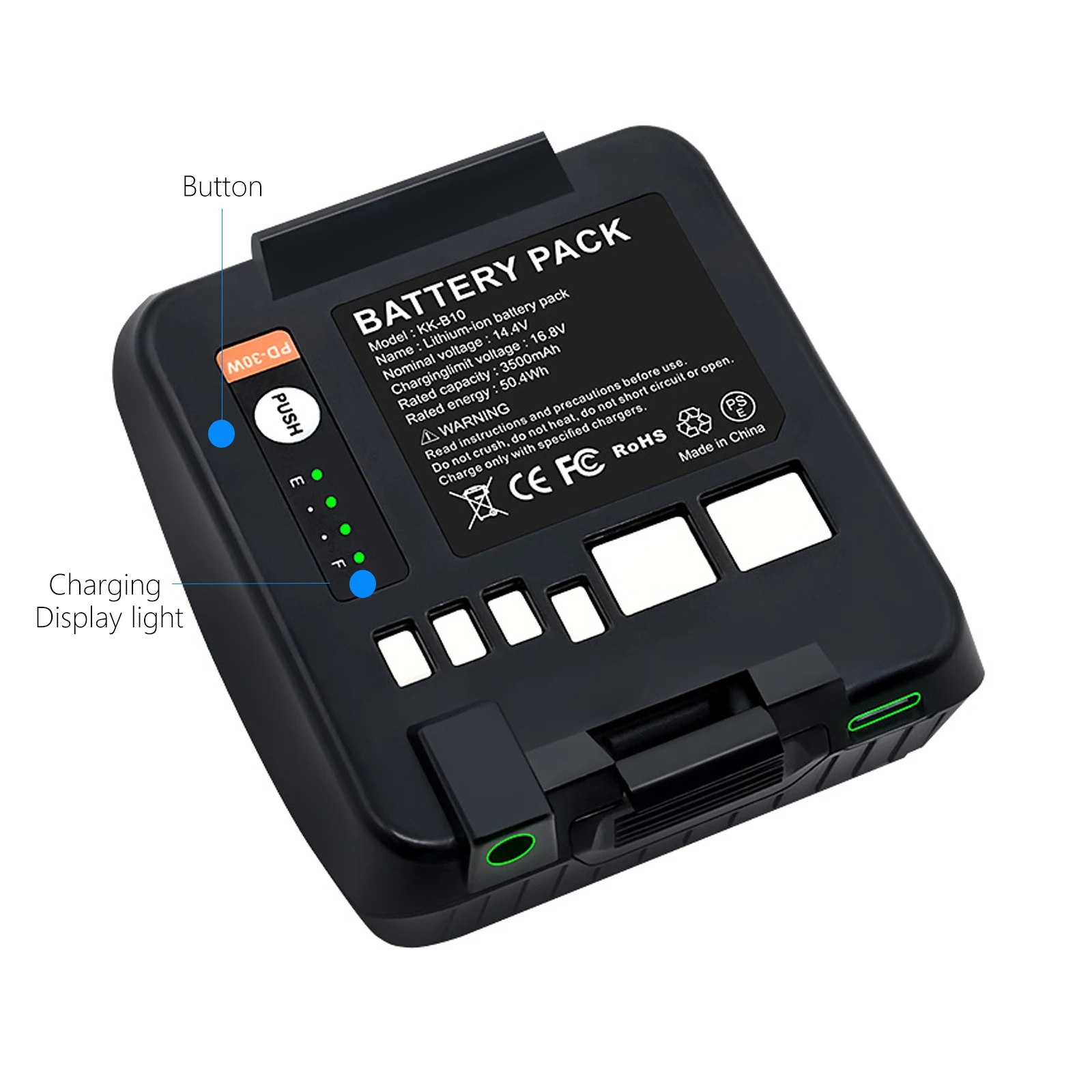 14.4V 3500mAh High Capacity Rechargable Battery  For Profoto B10/10Plus B10X/10XPlus Camera Flash Replacement Lithium Battery
