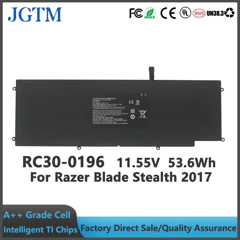 RC30-0196 11.55V 53.6Wh 3ICP4/92/80 Laptop Battery For Razer Blade Stealth 2017 RZ09-01962E20 RZ09-01962E52 Series Laptop